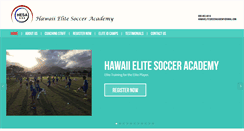 Desktop Screenshot of hawaiielitesocceracademy.com